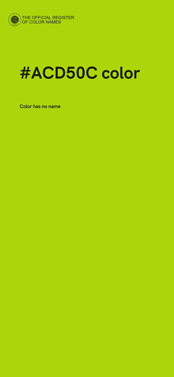 #ACD50C color image