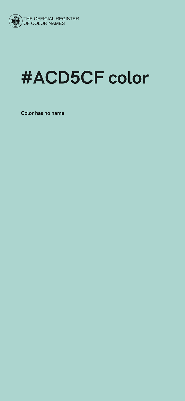 #ACD5CF color image