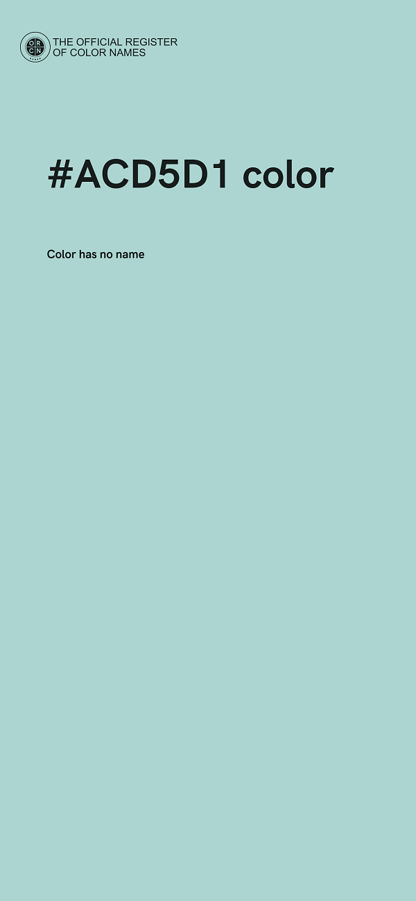 #ACD5D1 color image