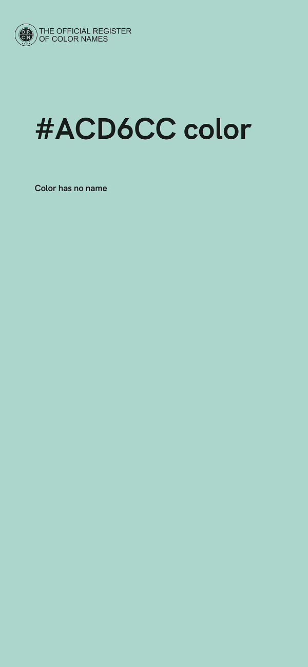 #ACD6CC color image