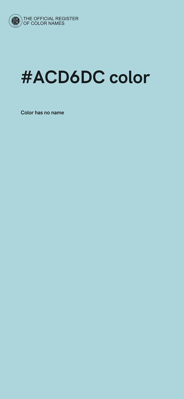 #ACD6DC color image