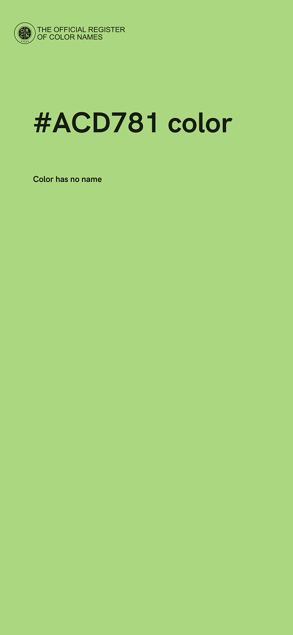 #ACD781 color image