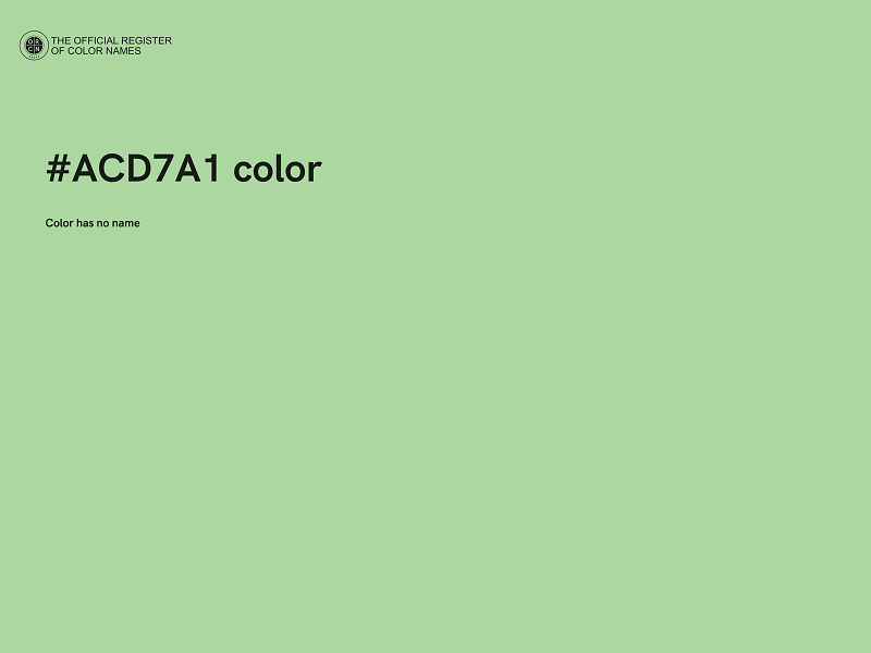 #ACD7A1 color image