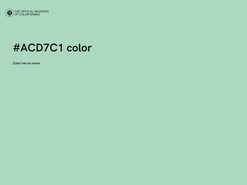 #ACD7C1 color image