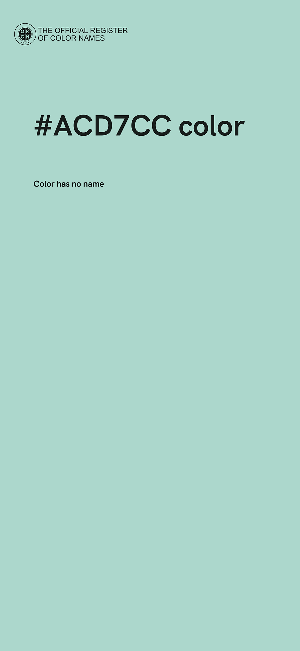 #ACD7CC color image