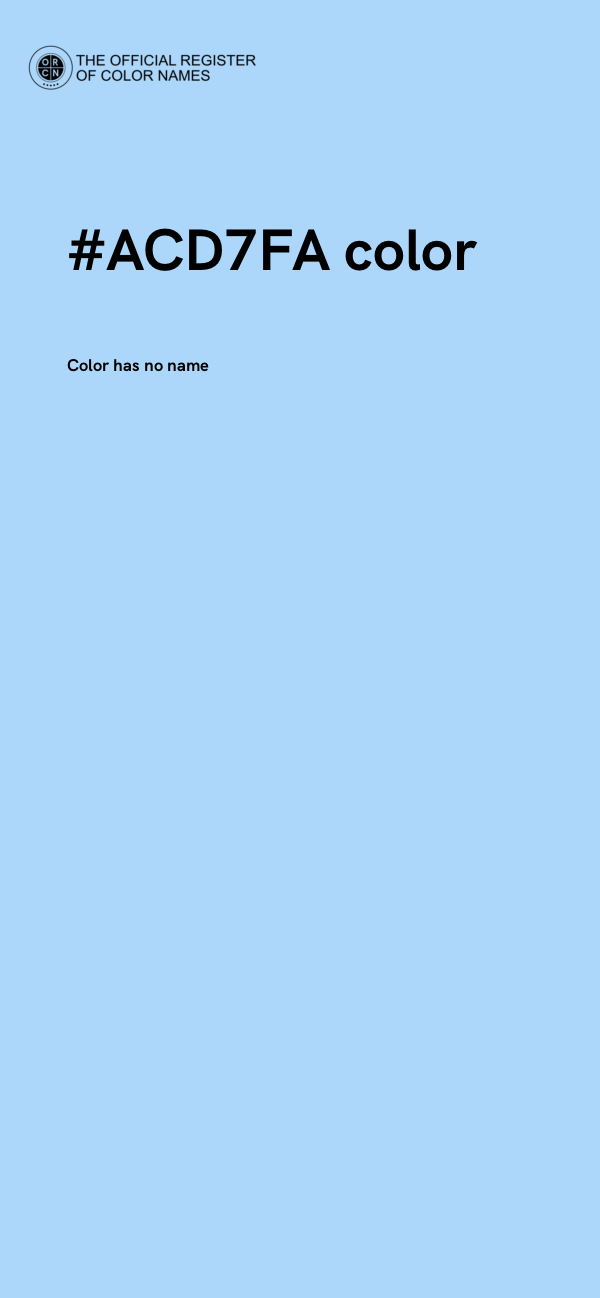 #ACD7FA color image