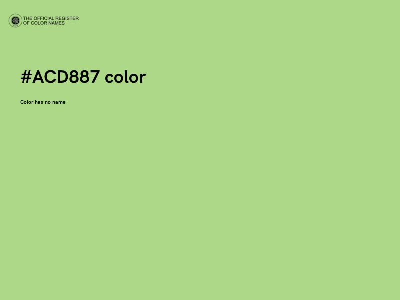 #ACD887 color image