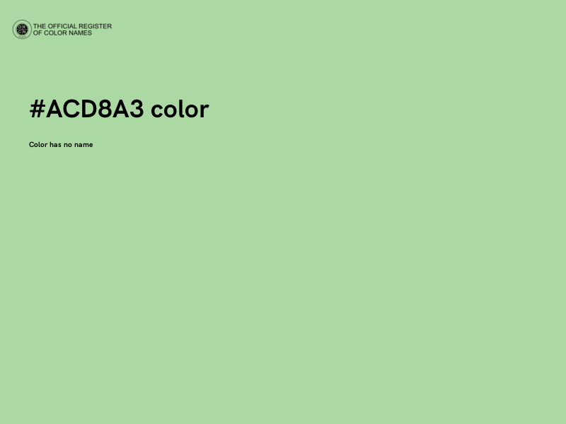 #ACD8A3 color image
