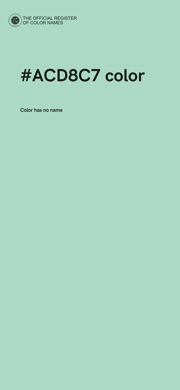 #ACD8C7 color image