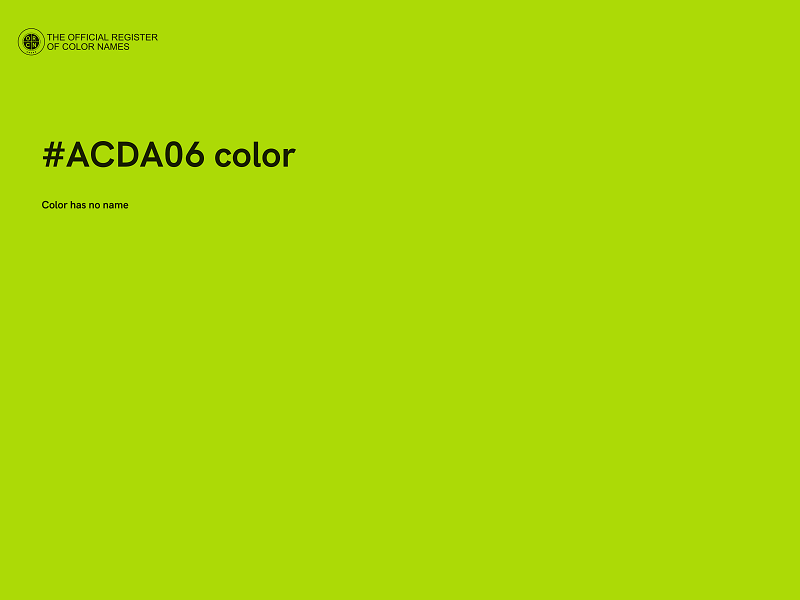 #ACDA06 color image