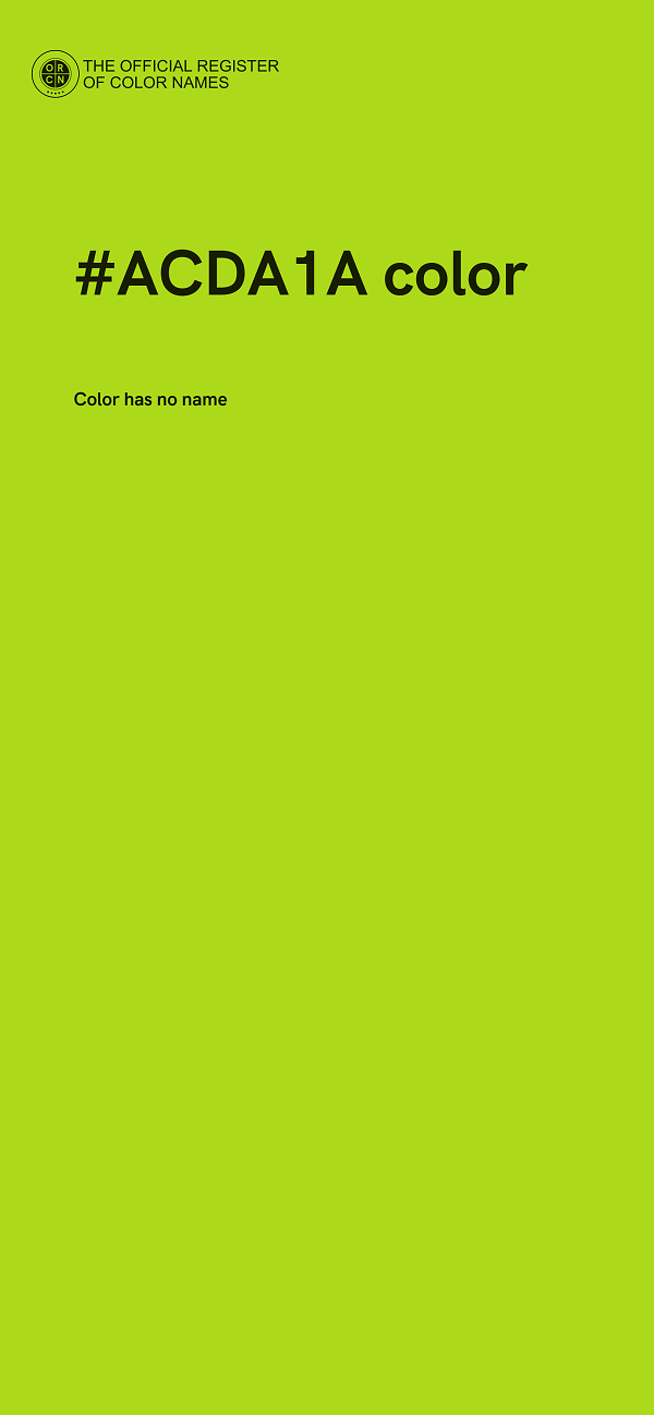 #ACDA1A color image