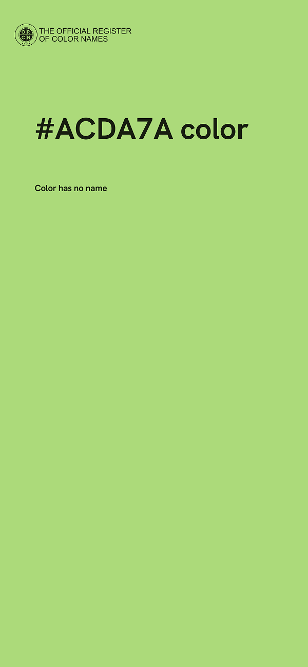 #ACDA7A color image