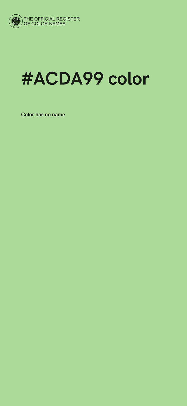 #ACDA99 color image
