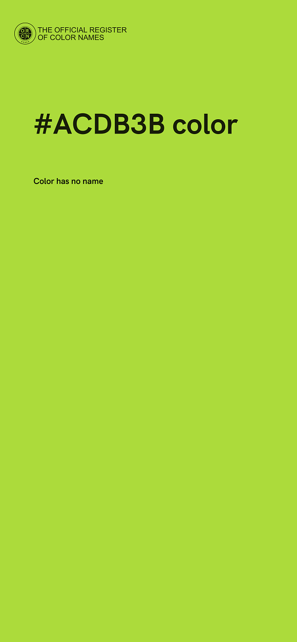 #ACDB3B color image