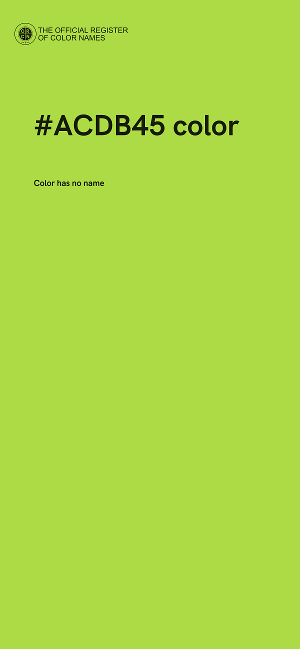 #ACDB45 color image