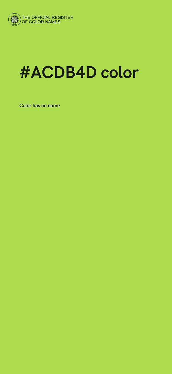 #ACDB4D color image