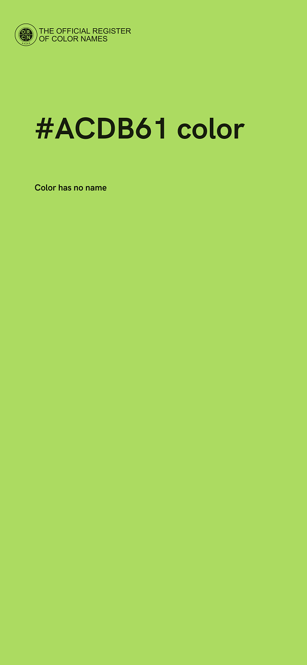 #ACDB61 color image