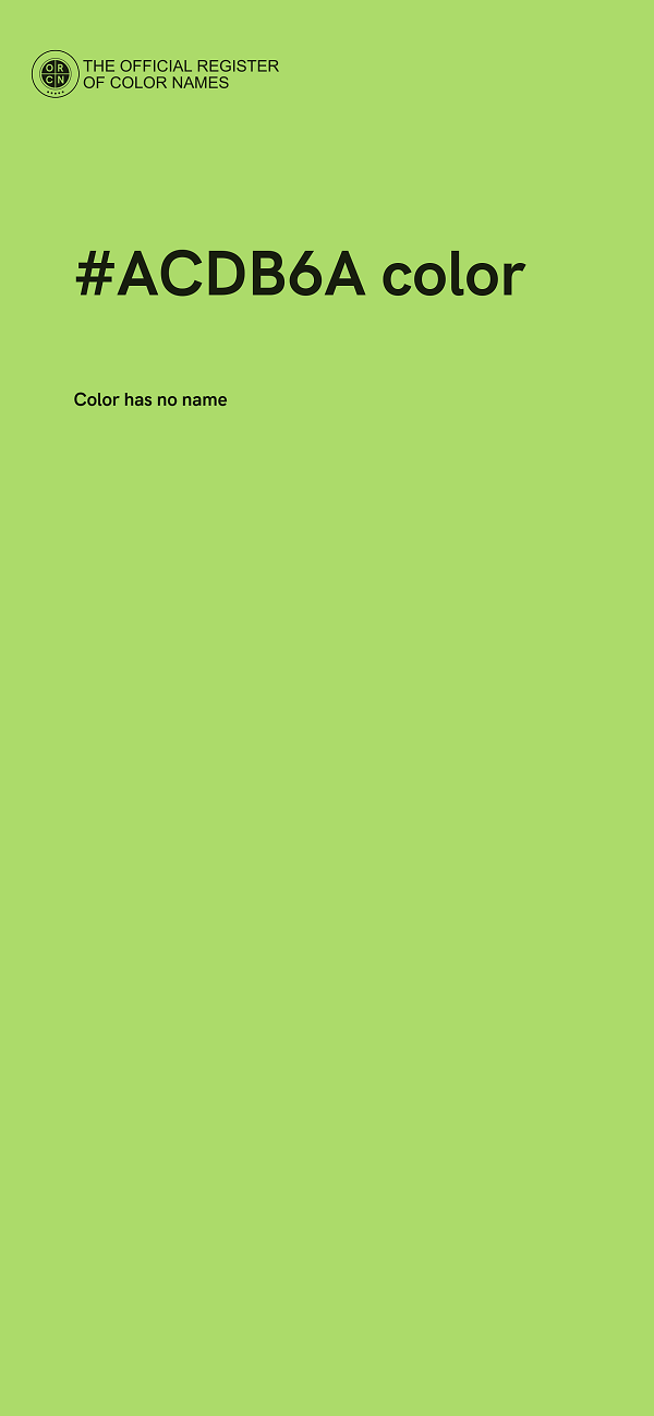 #ACDB6A color image