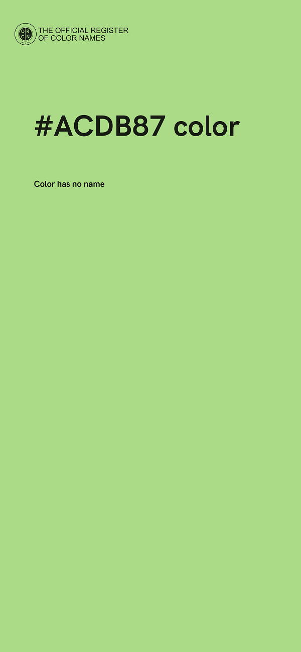 #ACDB87 color image