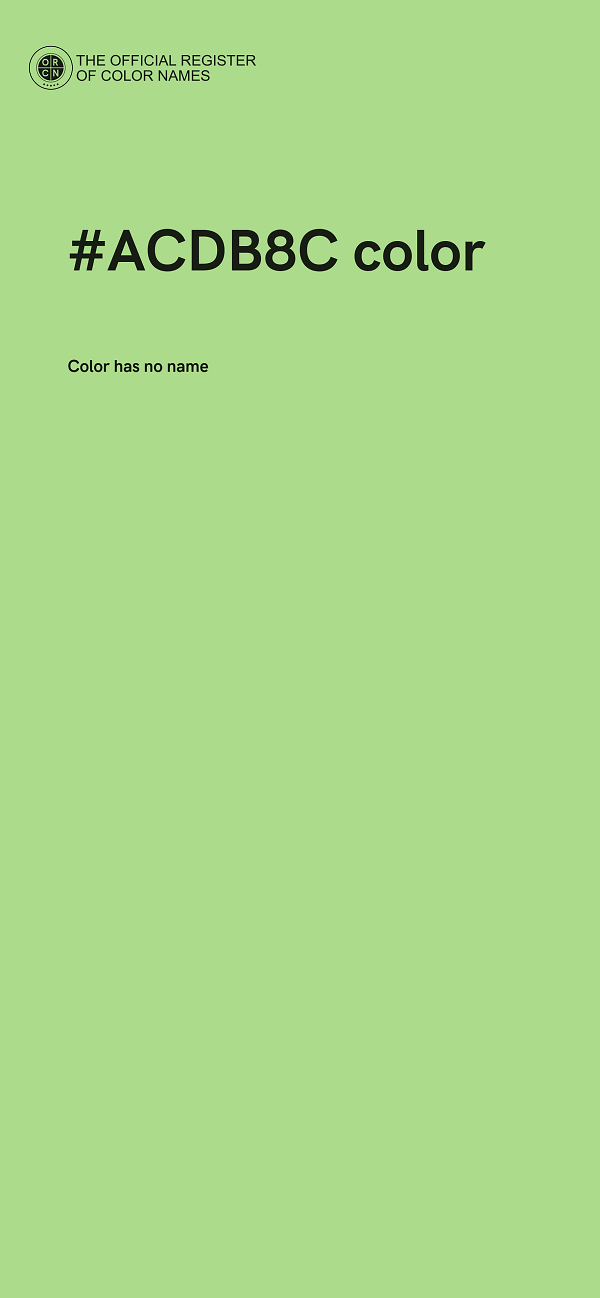 #ACDB8C color image