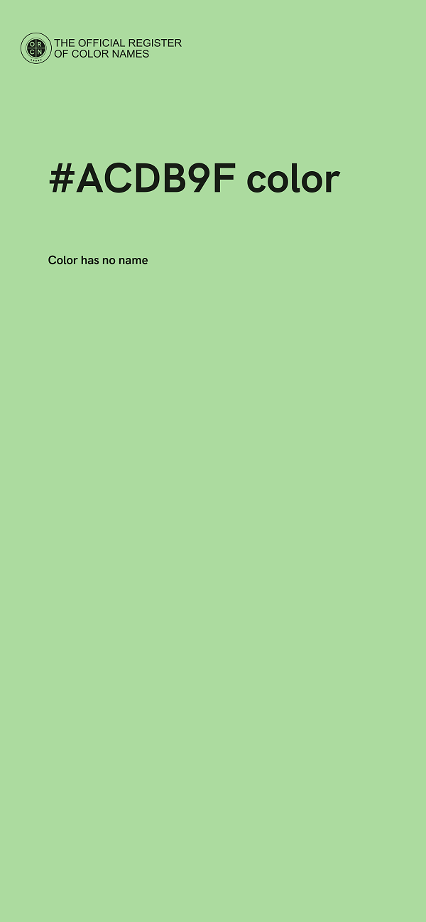 #ACDB9F color image