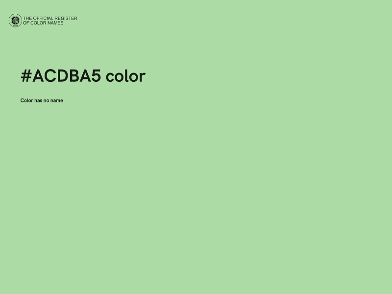 #ACDBA5 color image