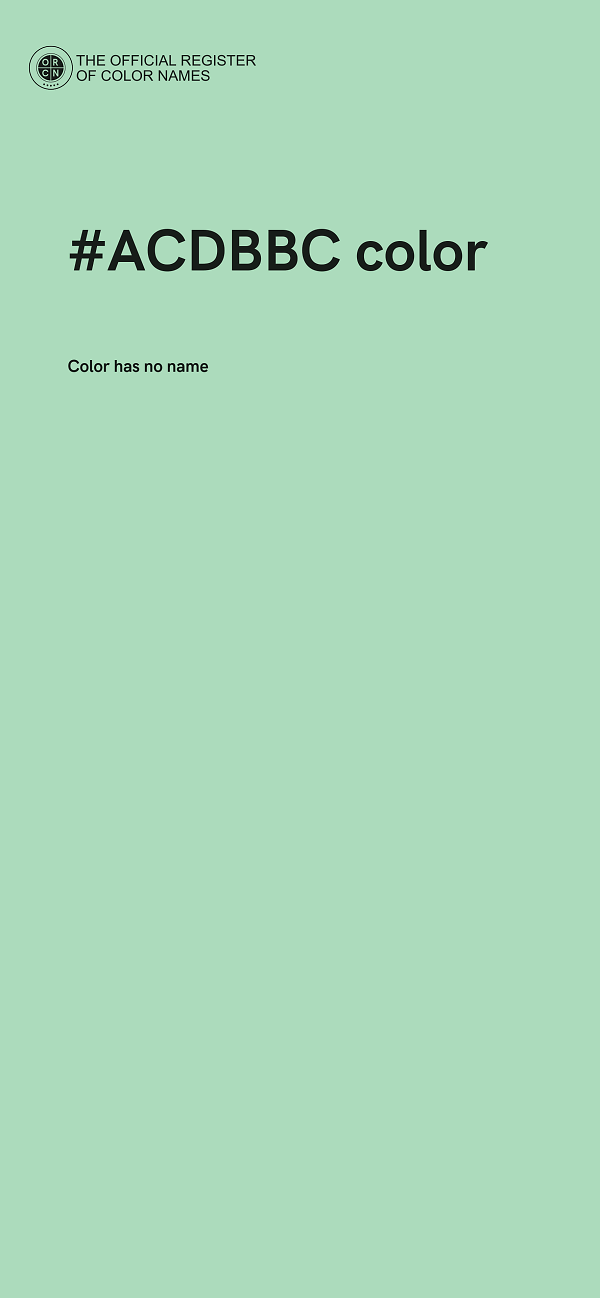 #ACDBBC color image