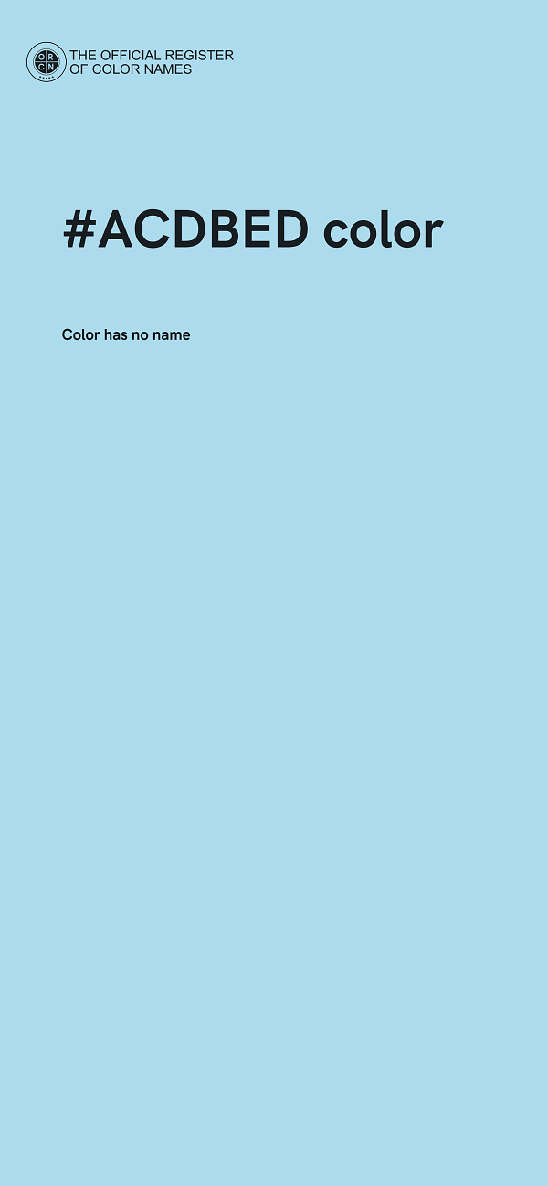 #ACDBED color image