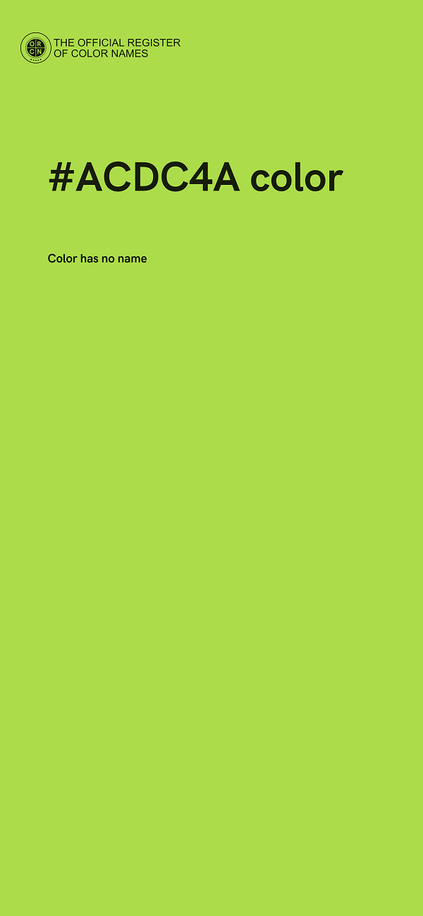 #ACDC4A color image