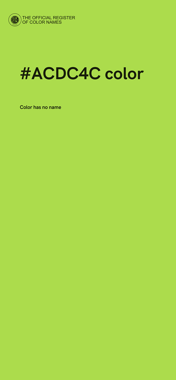 #ACDC4C color image