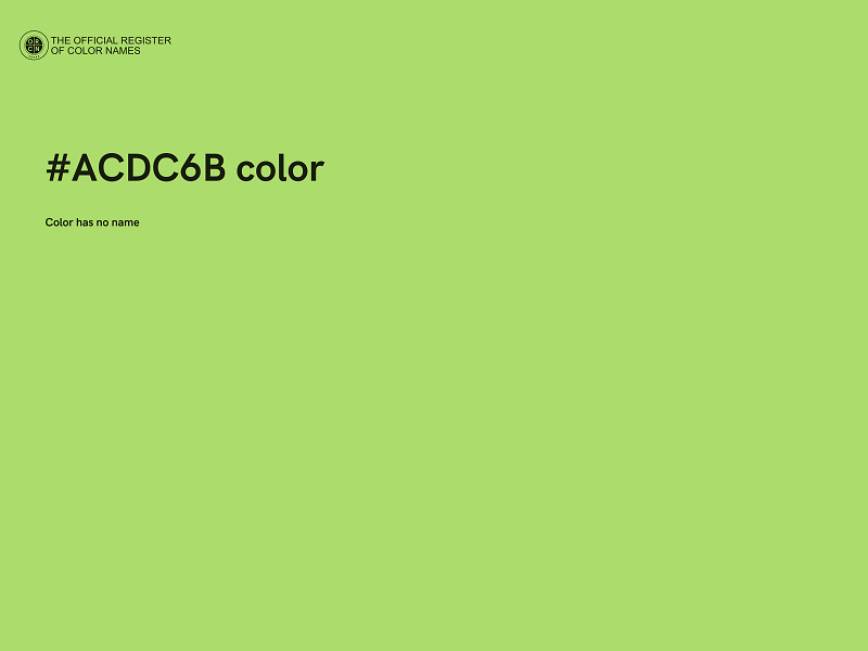 #ACDC6B color image