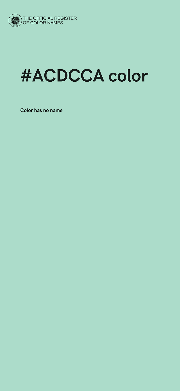 #ACDCCA color image