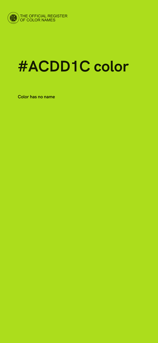 #ACDD1C color image