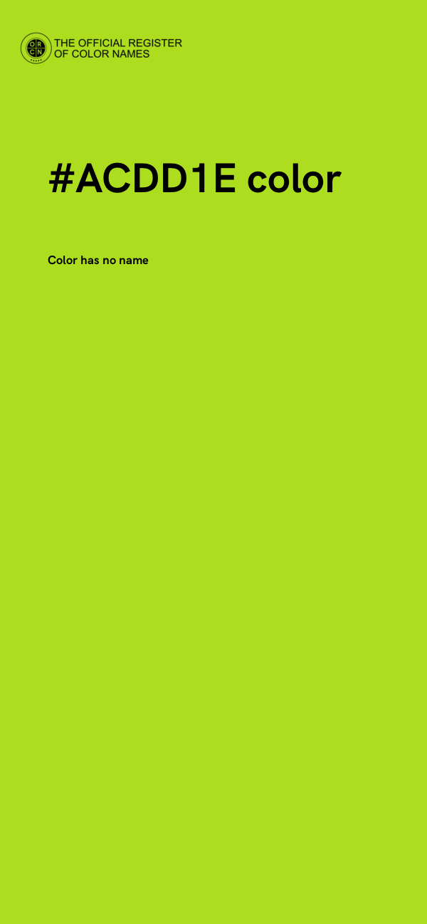 #ACDD1E color image
