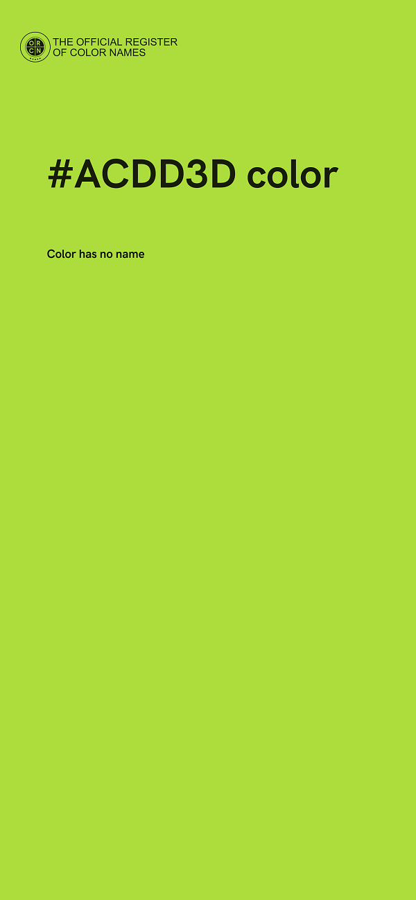 #ACDD3D color image