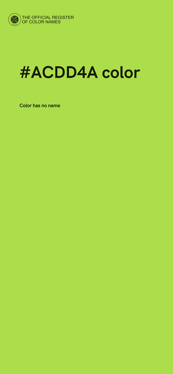 #ACDD4A color image