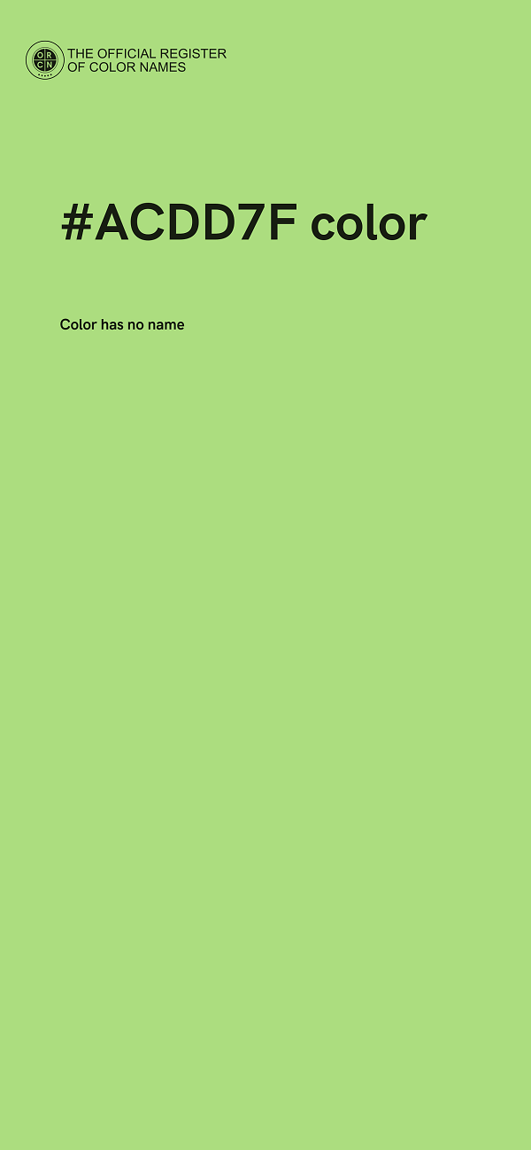 #ACDD7F color image