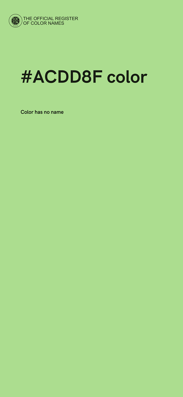 #ACDD8F color image