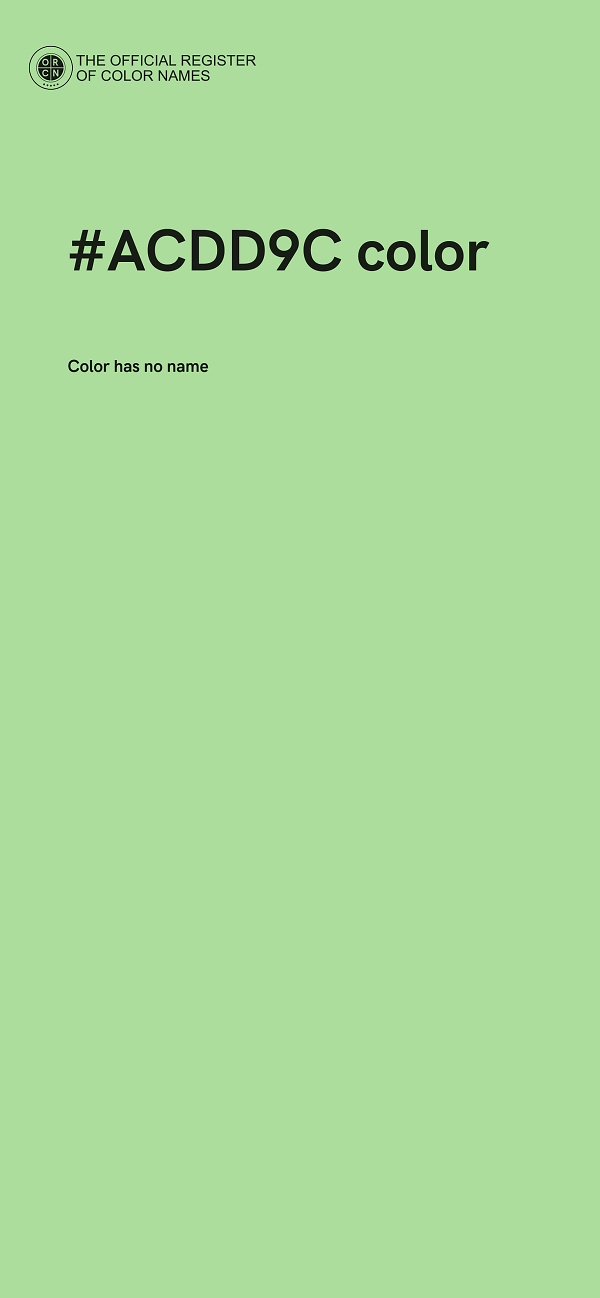 #ACDD9C color image