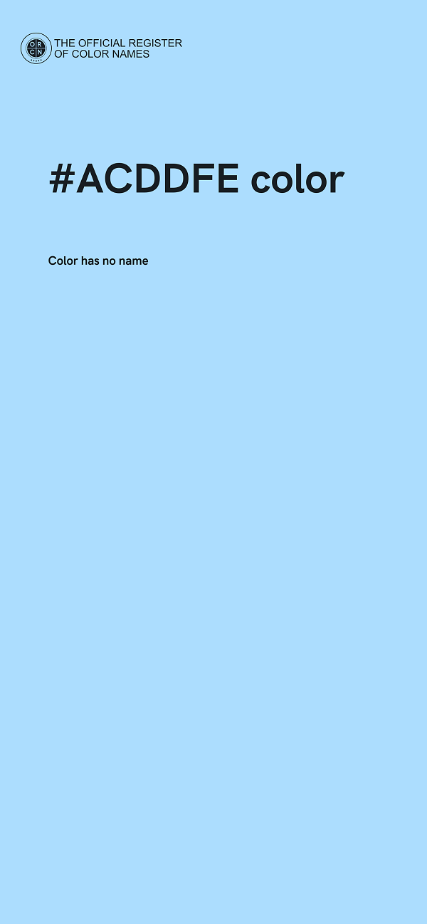 #ACDDFE color image