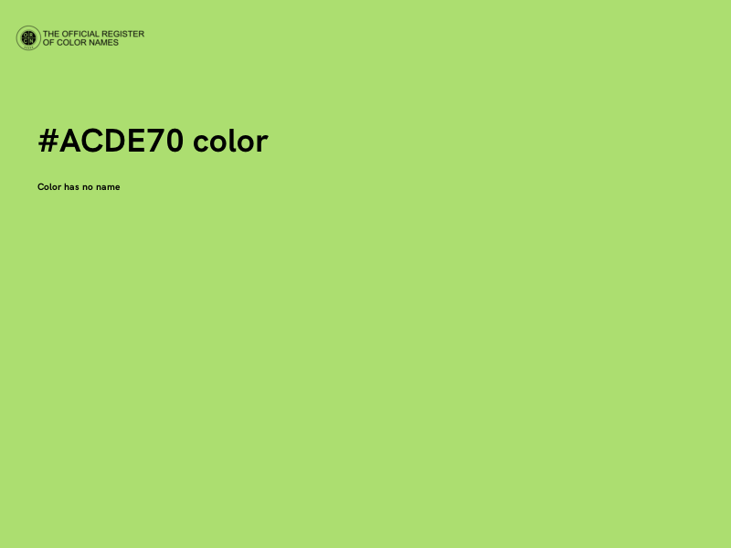 #ACDE70 color image