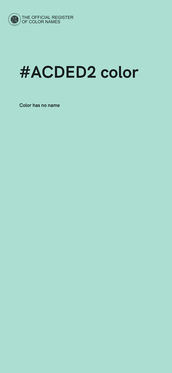 #ACDED2 color image