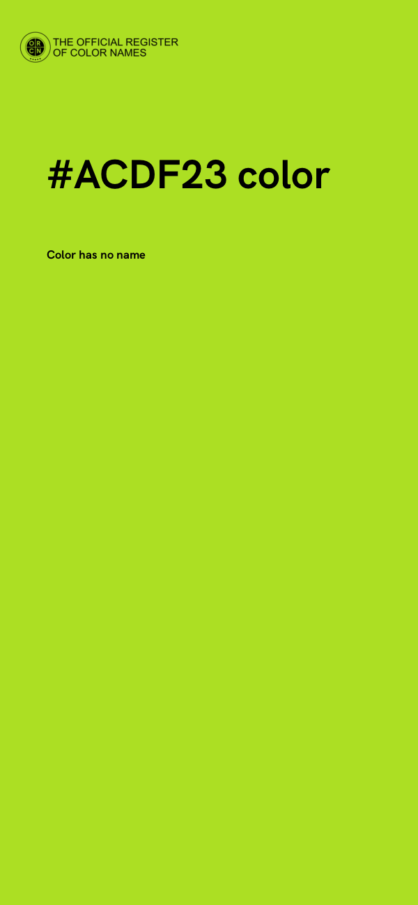 #ACDF23 color image
