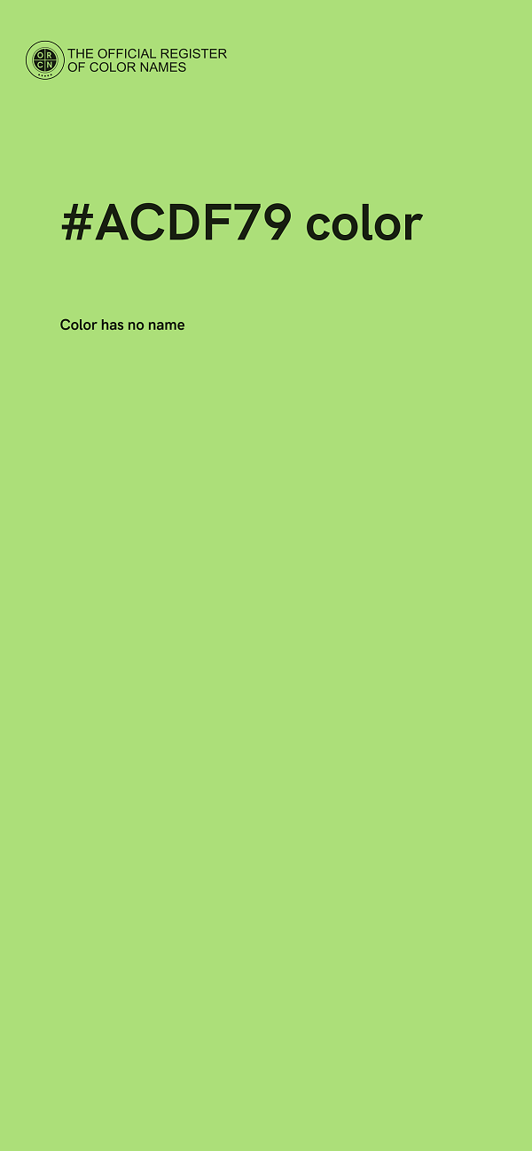 #ACDF79 color image