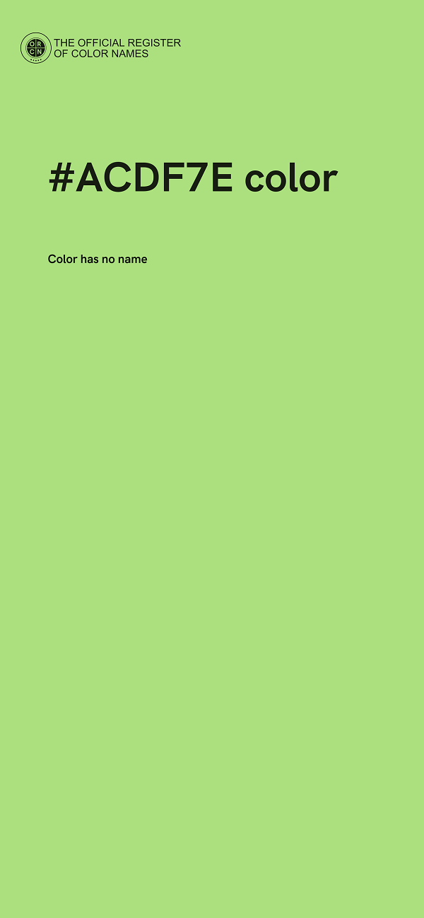 #ACDF7E color image