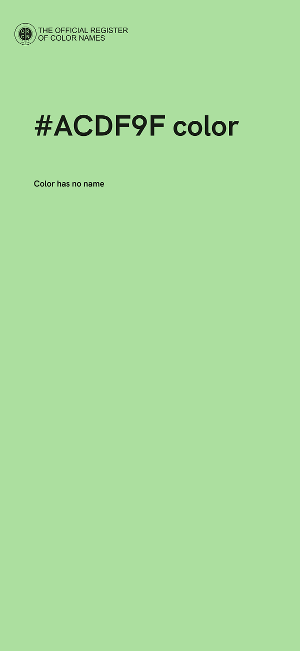 #ACDF9F color image