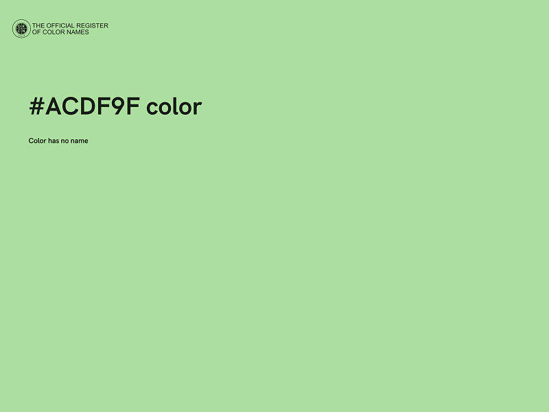 #ACDF9F color image