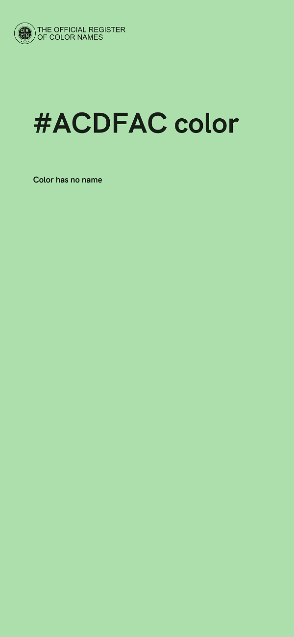 #ACDFAC color image