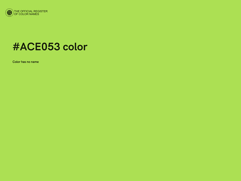 #ACE053 color image