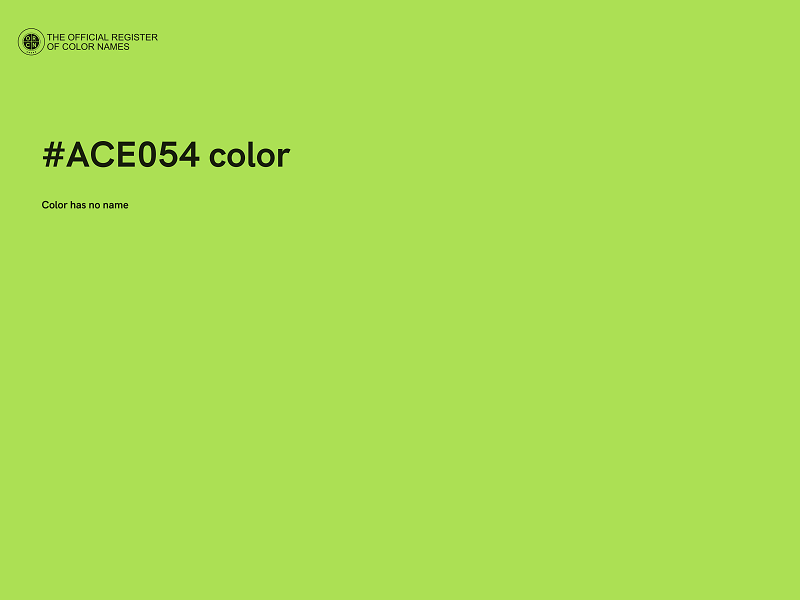 #ACE054 color image